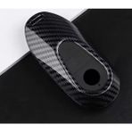 Mercedes Yeni Kumanda Için Uyumlu Karbon Anahtarlık Anahtar Kabı Keychain - Siyah