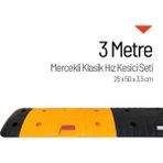 Mercekli Klasik Hız Kesici, Yol Kasisi 3 Metre