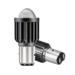 MERCEKLİ MOTOSIKLET FAR AMPÜLÜ BOSCH TIP DUYLU LED AMPÜL (BA20D) yeni nesil
