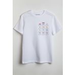 Merch&ice 2025 Yıllık Takvim Yılbaşı Unisex T-Shirt Beyaz S