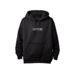 Merch&ice Coffee Önü Baskılı Unisex Hoodie Siyah M
