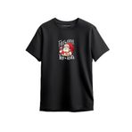 Merch&ice First Coffee Then Ho Ho's Yılbaşı Baskılı Unisex T-Shirt Siyah XS