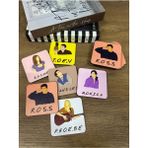 Merch&ice Friends Dizisi Bardak Altlığı Şömine Kokulu Ahşap 6’ lı Set
