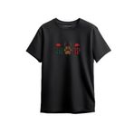 Merch&ice Geyik Patileri 3lü Yılbaşı Baskılı Unisex T-Shirt Siyah L