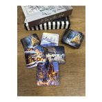 Merch&ice Işıltılı Kar Manzaraları Bardak Altlığı Şömine Kokulu Ahşap 5’ li Set