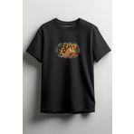 Merch&ice Kedi Yılbaşı Ağacı Süsleri Christmas Unisex T-shirt Siyah 2XL