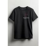 Merch&ice Merry Christmas Geyik Silüeti Yılbaşı Baskılı Unisex T-shirt Siyah XL