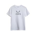 Merch&ice Merry Christmas Geyik Yılbaşı Baskılı Unisex T-Shirt Beyaz M