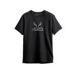 Merch&ice Merry Christmas Geyik Yılbaşı Baskılı Unisex T-Shirt Siyah XS