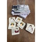 Merch&ice Prens Bardak Altlığı Şömine Kokulu Ahşap 5'li Set