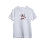 Merch&ice Think Outside The Box Önü Baskılı Unisex Tişört Beyaz XS