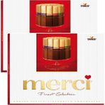 Merci Klasik Red Çikolata 2'li Paket 500 gr Özel Tasarım Kırmızı Hediye Kutusunda