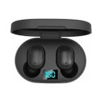 MerciTech Çift Mikrofonlu Kablosuz Bluetooth Kulaklık E6S Kulakiçi Yeni Nesil Dots Extra Bass - Siyah