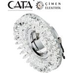 Mercora Tech Cata Ct 6569 Menekşe Kristal Cam Spot Kasası - Altın