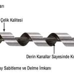 Mercure 20x460 mm Sds Plus Ağaç Matkap Ucu