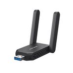 Mercusys MA72XH | AX1800 Wi-Fi 6 Kablosuz USB Adaptör | 1800 Mbps Çift Bant (1201 Mbps 5GHz + 574 Mbps 2.4GHz) | Çift Anten| USB 3.0|Dahili Sürücü|MU-MIMO & OFDMA|WPA3 Güvenlik | Windows 10/11