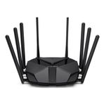 Mercusys MR90X, AX6000 Mbps, Gigabit Portları, Fiber Destekli, 2.5G Gigabit Bağlantı Noktası, 160 MHz Kanalı, 1.6GHZ İşlemci, VPN Destekli, 256'ya Kadar Cihaz Bağlanabilir, 8-Stream Wi-Fi 6 Router