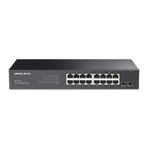 Mercusys MS116GS; 16-Port Gigabit Portlu, Metal Kasalı, QoS Özellikli, Kurulum Gerektirmeyen Tak ve Çalıştır Özellikli Switch