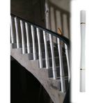 Merdiven Güvenlik Filesi Bükümlü Kare Ahşap Merdiven Korkulukları, Modern Merdiven Balkon Korkuluğu Merdiven Korkuluk Kiti Iç Mekan, Korkuluk Tırabzan Direği(Little Post,5pcs)