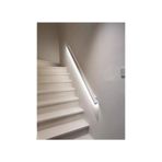Merdiven korkuluk lambaları LED Merdiven Korkulukları - Gece Yardımlı Aydınlatma, Koridorlar, Garaj, Çatı Katı, Otel için Alüminyum Yuvarlak Küpeşte Duvar Işığı (Beyaz, 140 cm)
