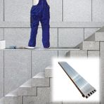 Merdivenler için Genişletilebilir Alüminyum İskele Tahtası Geri Çekilebilir Mühendislik Merdiven Tahtası Kaymaz İnşaat İş Tahtası Kalınlaştırılmış ve (L 130 cm)