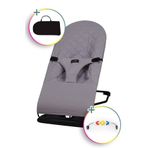 Merfbaby Gri Çantalı Oyuncaklı Ana Kucağı