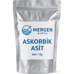Mergen Kimya Mergen Askorbik Asit (Saf Vitamin C) 1 KG İçilebilir Katkısız Analiz Sertifikalı Katı Form