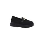 MergenShoes G052 Siyah Yüksek Taban Triko Kadın Günlük Ayakkabı