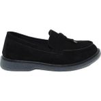 MergenShoes G058 Siyah Süet Kauçuk Taban Kadın Günlük Ayakkabı
