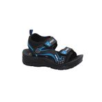 MergenShoes S20 Siyah Mavi Günlük Erkek Çocuk Sandalet Ayakkabı