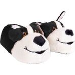 Mergenshoes Unisex Çocuk Hayvanlı Köpekli Panduf (Siyah)