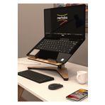 Merhaba Mobilya - Ayarlı ahşap laptop notebook macbook tablet yükseltici tutucu standı