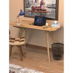 Merhaba Mobilya Çalışma Masası V Ayak - 120 x 60 cm - Meşe