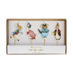 Meri Meri 4'lü Peter Rabbit Bahçede Mumlar