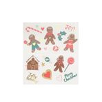 Meri Meri - Gingerbread Temporary Tattoos - Zencefilli Kurabiye Geçici Dövme