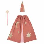 Meri Meri Pink Velvet Wizard Costume Pembe Büyücü Kostümü