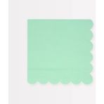 Meri Meri - Sea Foam Green Large Napkins - Deniz Köpüğü Yeşili Peçeteler (L) (X16) - Çok Renkli