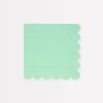 Meri Meri - Sea Foam Green Large Napkins - Deniz Köpüğü Yeşili Peçeteler (S) (x16)