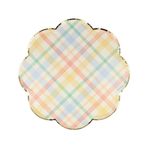 Meri Meri Spring Plaid Dinner Plates S 8'li Bahar Yeri Tabaklar