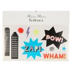 Meri Meri Superhero Tattoos -Süper Kahraman Geçici Dövmeler