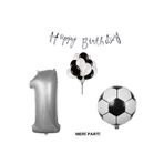 MERİ PARTİ Doğum Günü Parti Seti Yaş Balonu Siyah Beyaz Balon Happy Bırthday Banner Parti Set