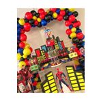 MERİ PARTİ Spiderman Konsept Doğum Günü Balon Ve Balon Zinciri Örümcek Adam