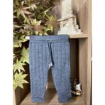 Meriç Bebe Beli Bağcıklı Fitilli Triko Pantolon - 3 - 6 Ay - Dropsuz - Füme