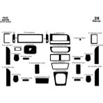 meriç cockpit design Meriç® Fiat Şahin S Ön Torpido Kaplama Maun 28 Parça 1997-2002 - Parlak Siyah