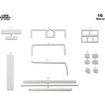 meriç cockpit design Meriç® Lada Samara Ön Torpido Kaplama Maun 16 Parça 1999-2002 - Alüminyum
