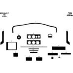 meriç cockpit design Meriç® Renault 19 Europa Ön Torpido Kaplama Maun 20 Parça 1992-1999 - Parlak Siyah