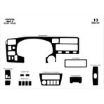meriç cockpit design Meriç® Toyota Rav 4 Ön Torpido Kaplama Maun 13 Parça 1994-2000 - Parlak Siyah