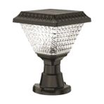 Meridyen Elektrik Cata CT-7315 Solar Bahçe Armatürü Aydınlatma Aplik 10 cm LED Duy Tipi ile Dekoratif Çözüm - Beyaz - Standart
