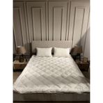 MerinKuz Tekstil Tek Kişilik Yatak Pedi Saf Merinos Kuzu Yünü 100 x 200 - 100 x 200 cm - Beyaz