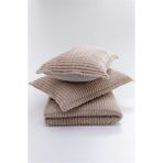 Merinos 3 Parça Bej Çift Kişilik Battaniye Seti Düz Renk Polyester 220 x 240 cm Yumuşak Doku - Renkli